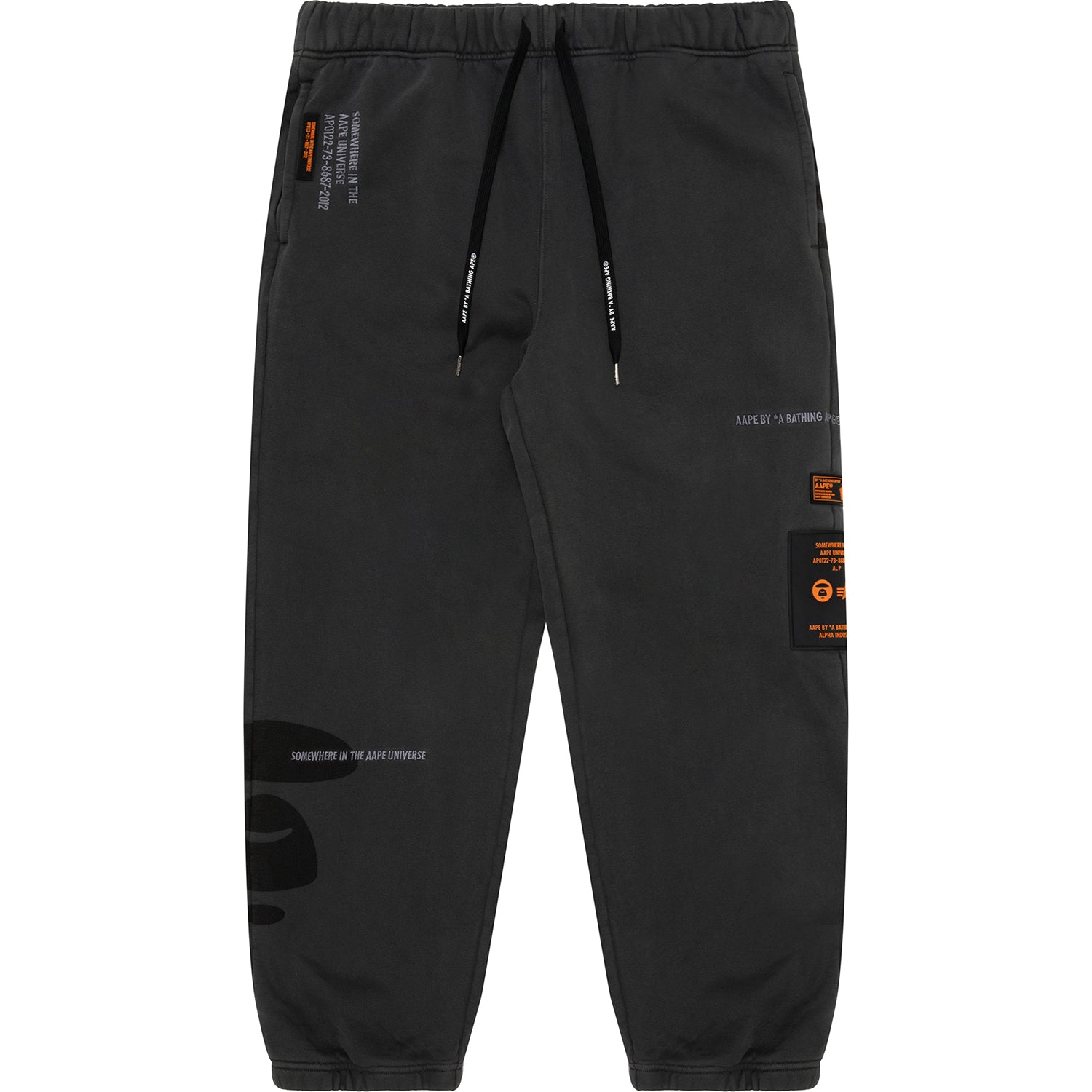 AAPE X ALPHA INDUSTRIES MOONFACE FLEECE SWEATPANTS