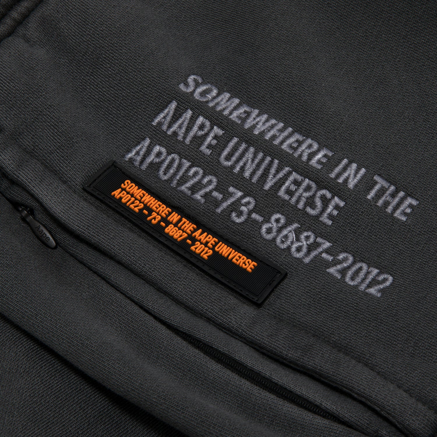 AAPE X ALPHA INDUSTRIES MOONFACE FLEECE SWEATPANTS