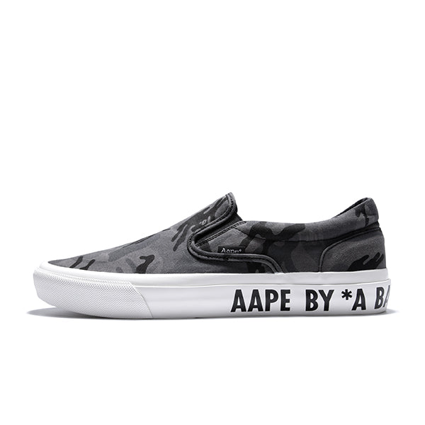 AAPE CAMO SLIP-ON SNEAKERS