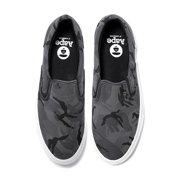 AAPE CAMO SLIP-ON SNEAKERS