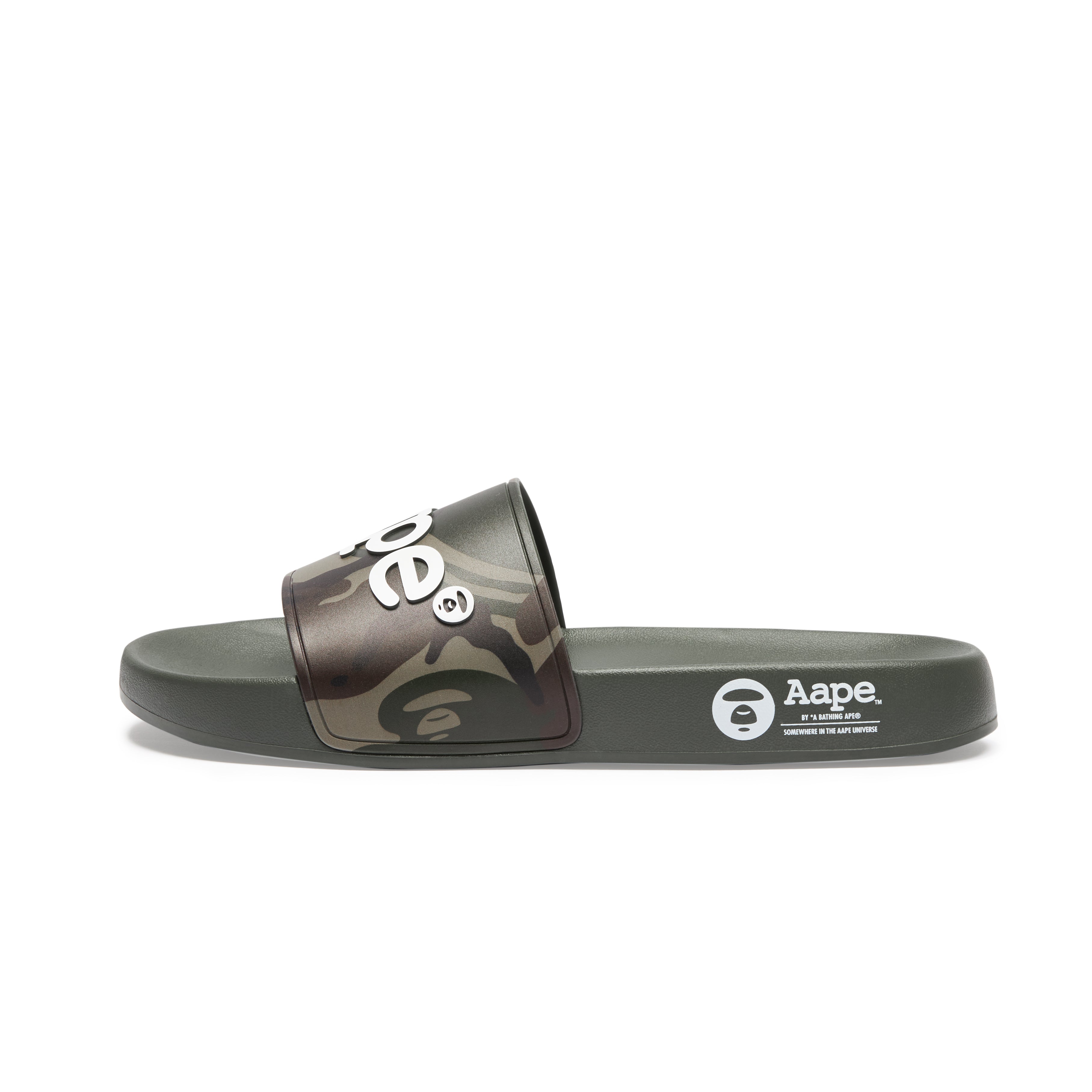 AAPE MOONFACE CAMO SLIDES