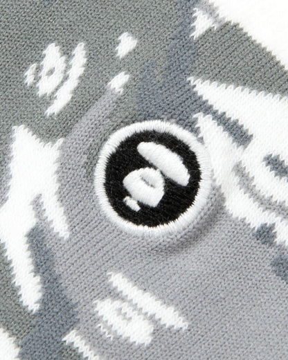 MOONFACE CAMO CREW SOCKS