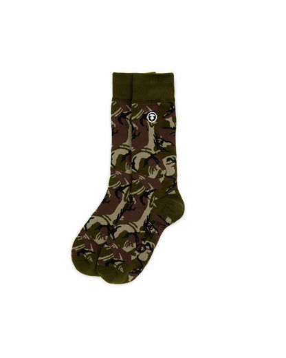 MOONFACE CAMO CREW SOCKS