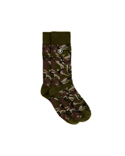 MOONFACE CAMO CREW SOCKS