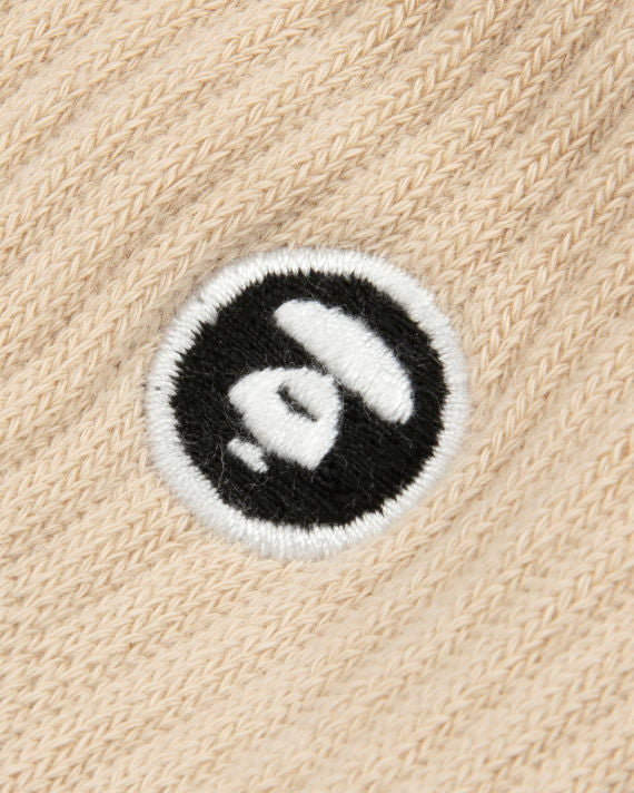 AAPE MOONFACE RIBBED CREW SOCKS