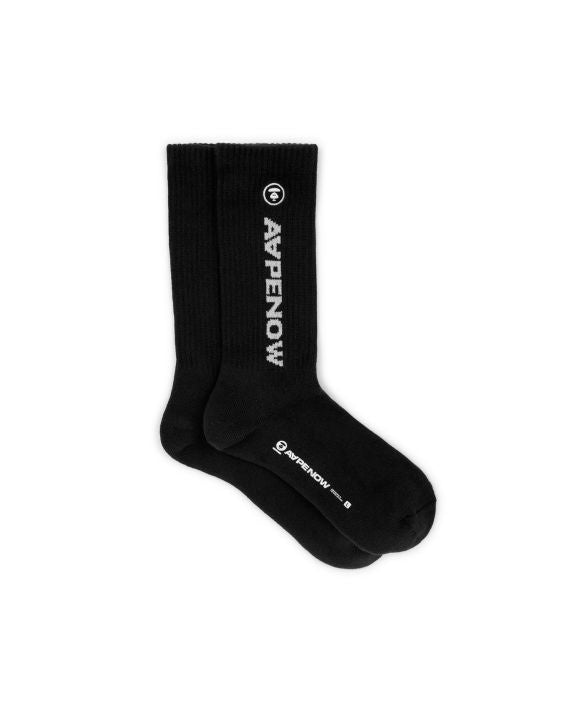 AAPE MOONFACE RIBBED CREW SOCKS