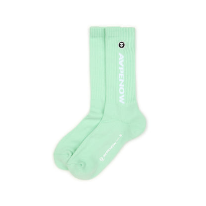 AAPE MOONFACE RIBBED CREW SOCKS