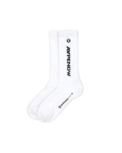 AAPE MOONFACE RIBBED CREW SOCKS