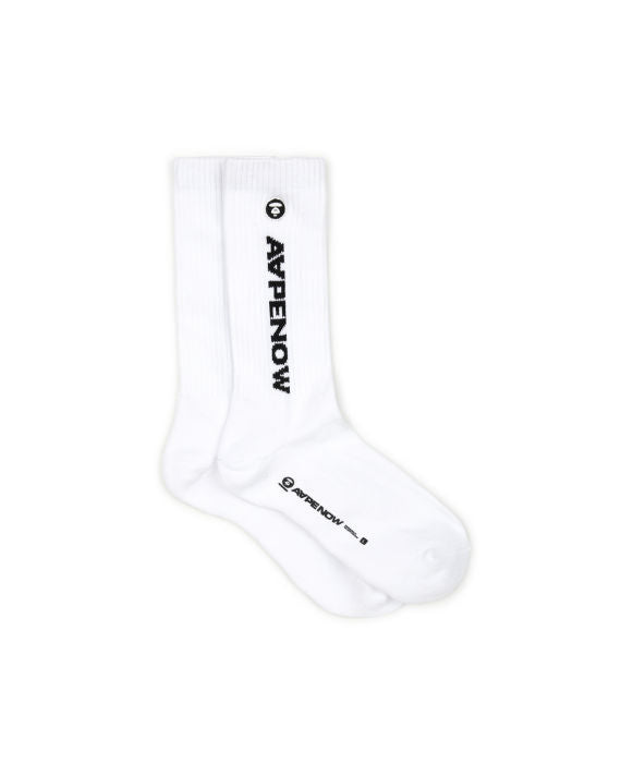 AAPE MOONFACE RIBBED CREW SOCKS