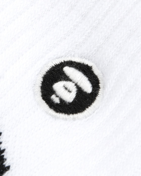 AAPE MOONFACE RIBBED CREW SOCKS