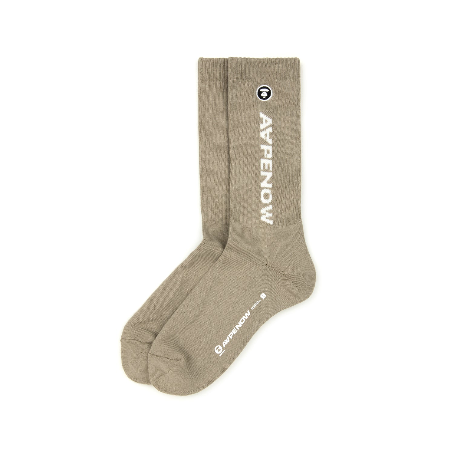 MOONFACE EMBROIDERED CREW SOCKS