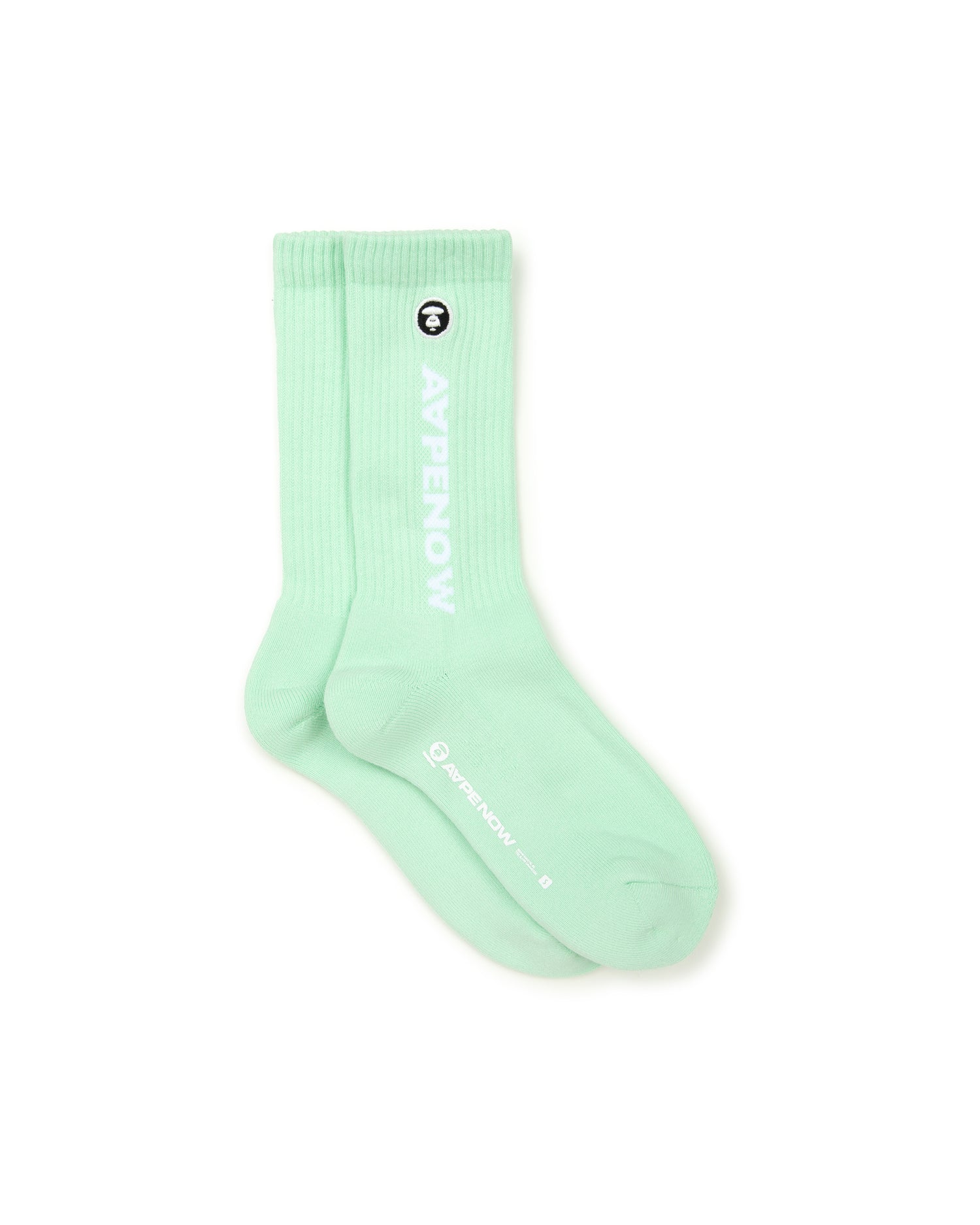 MOONFACE EMBROIDERED CREW SOCKS