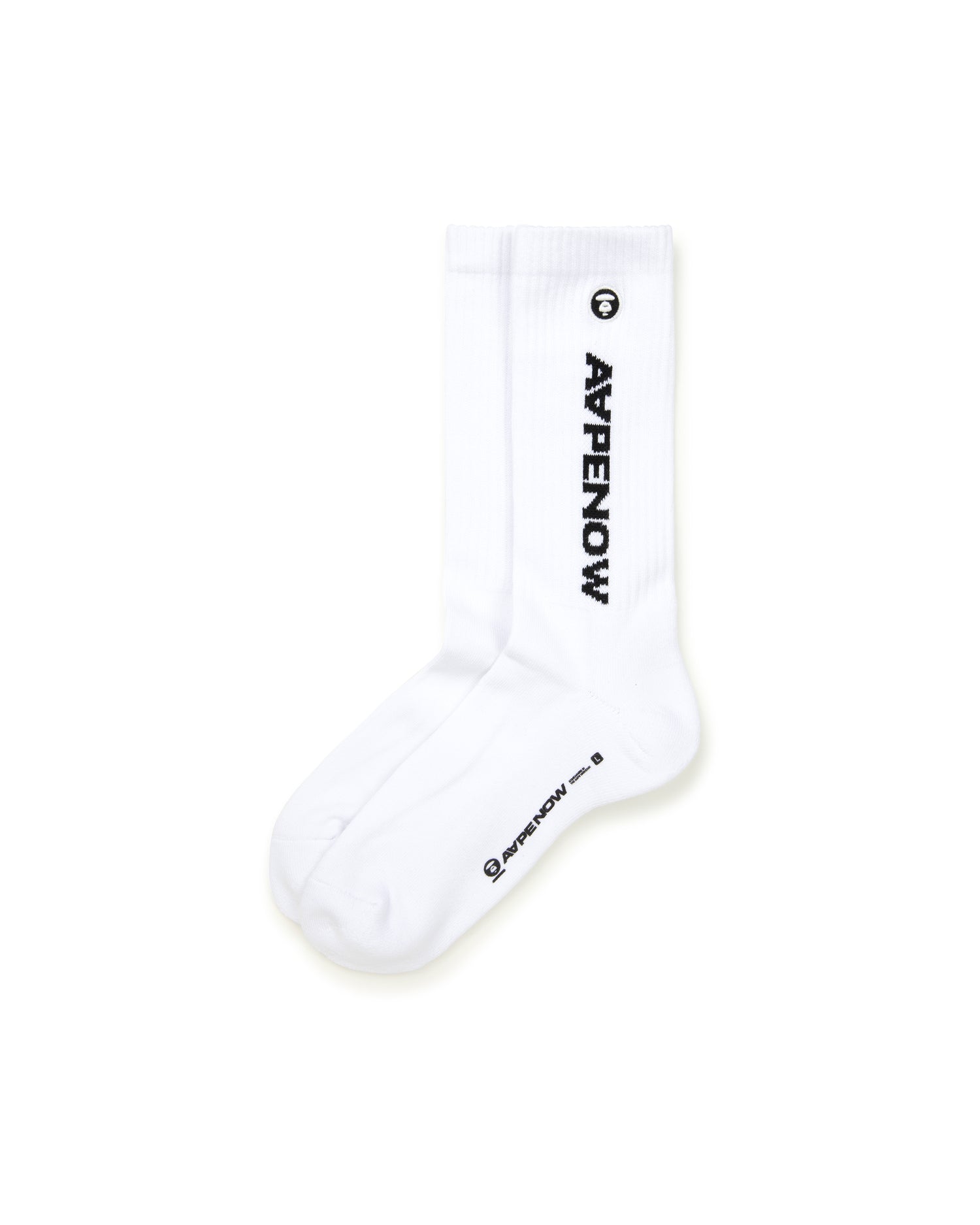 MOONFACE EMBROIDERED CREW SOCKS