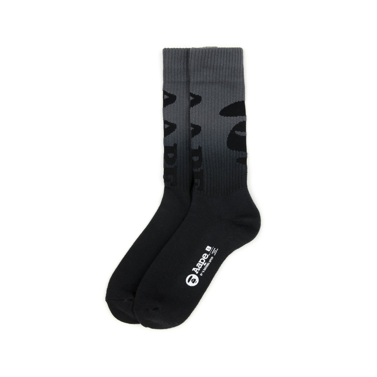 AAPE MOONFACE GRADIENT CREW SOCKS