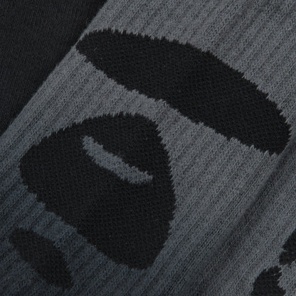 AAPE MOONFACE GRADIENT CREW SOCKS