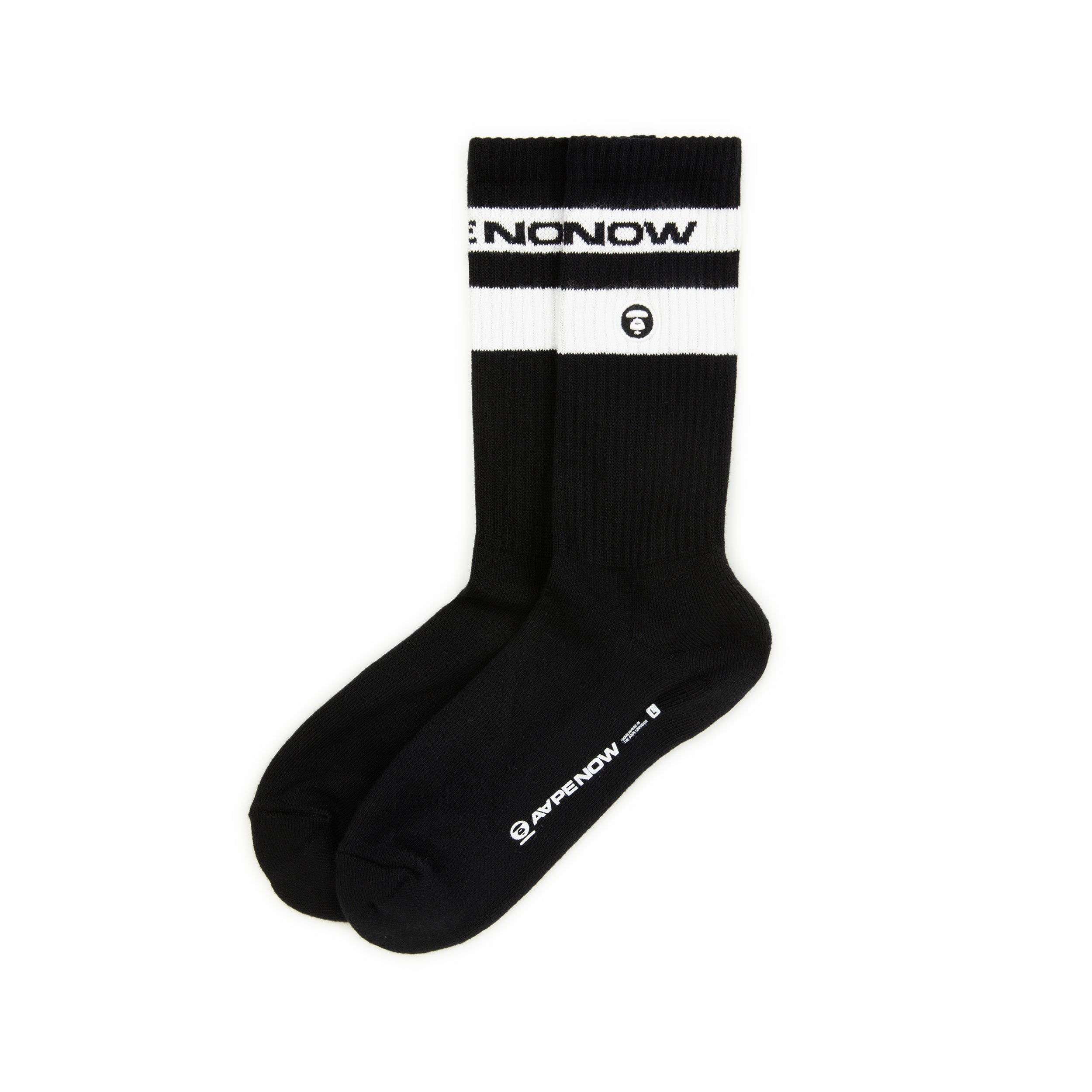 MOONFACE STRIPED CREW SOCKS