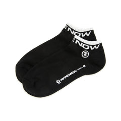 MOONFACE EMBROIDERED ANKLE SOCKS