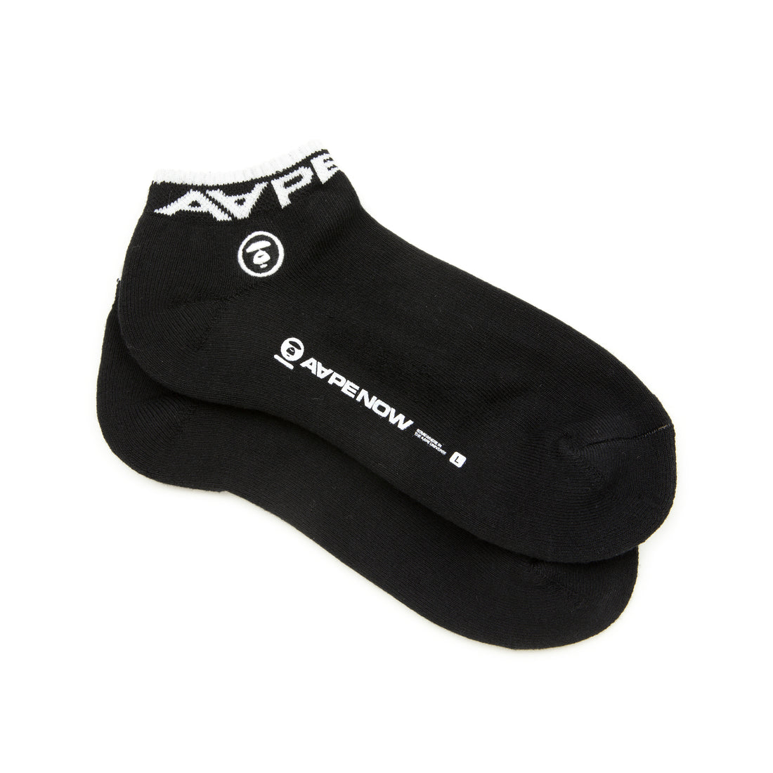 MOONFACE EMBROIDERED ANKLE SOCKS