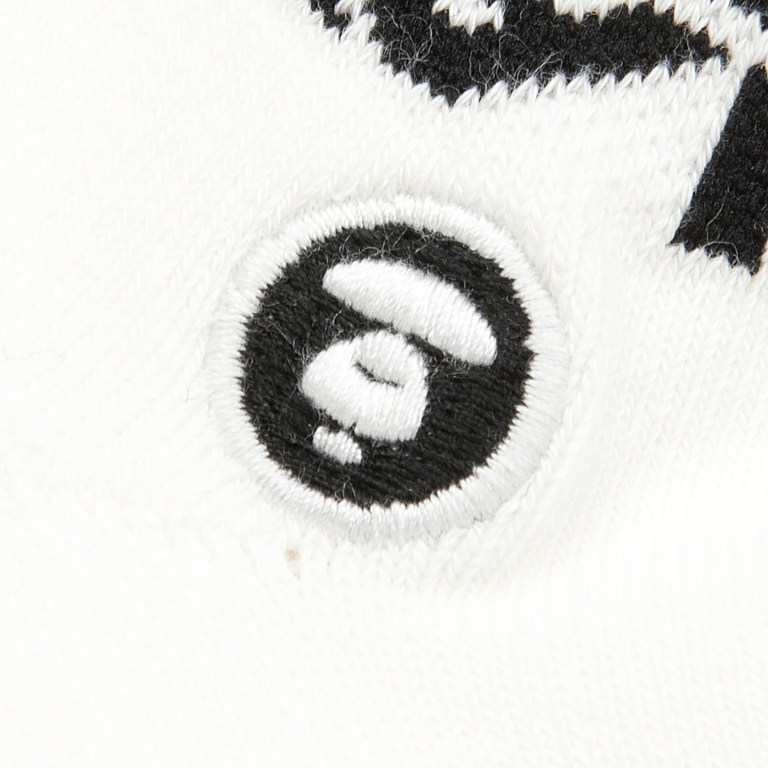 MOONFACE EMBROIDERED ANKLE SOCKS