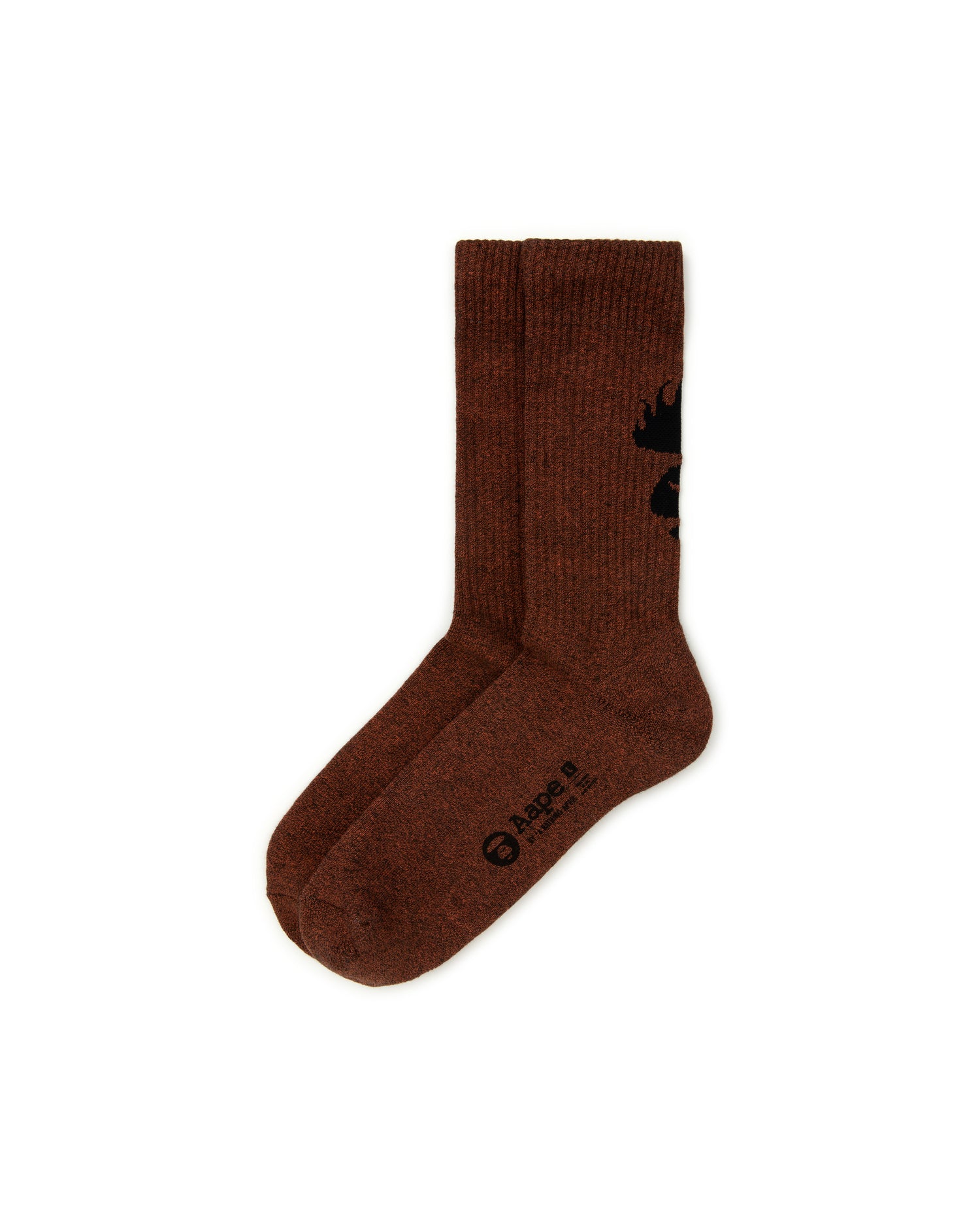 AAPE MOONFACE FLAME GRAPHIC SOCKS