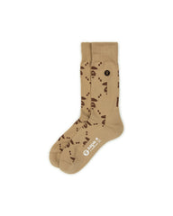 MOONFACE EMBROIDERED PATTERNED SOCKS