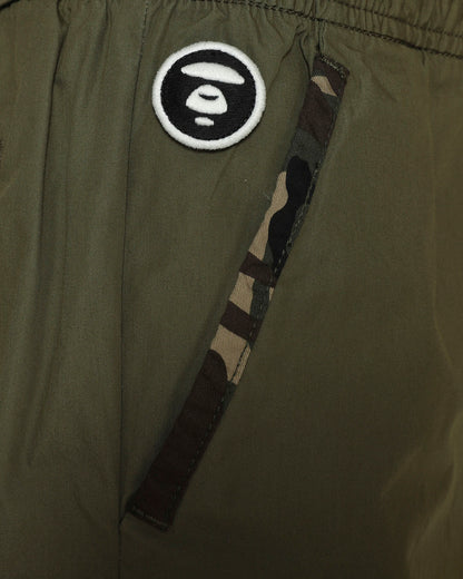 AAPE LOGO PRINT CAMO LINED SHORTS