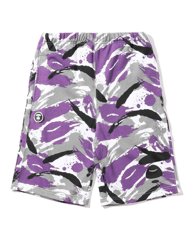 AAPE LOGO PRINT PATCH POCKET CAMOUFLAGE SHORTS