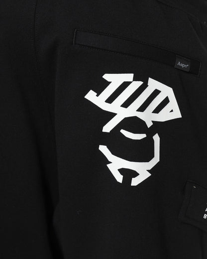 AAPE LOGO PRINT CARGO SHORTS