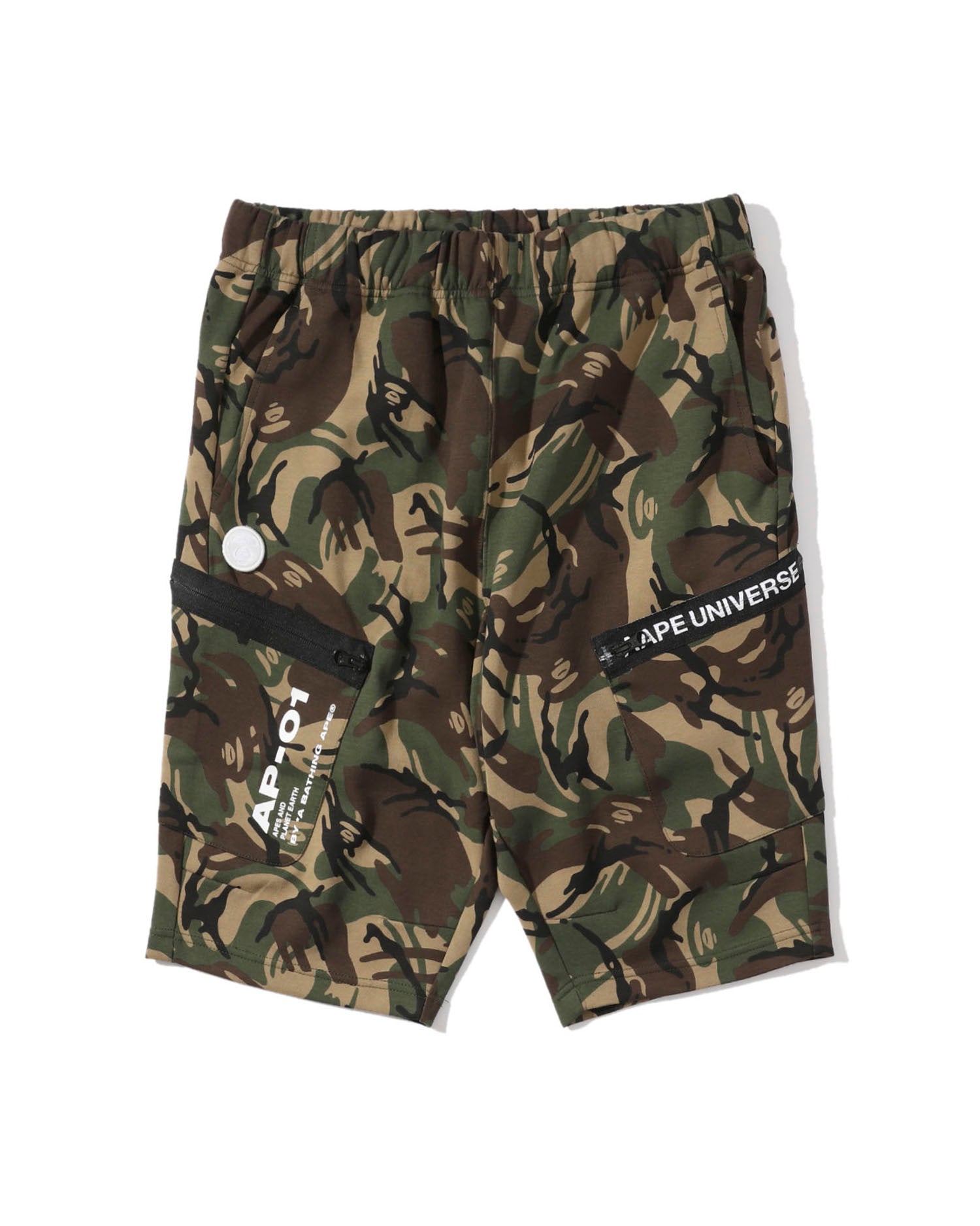 AAPE REFLECTIVE PRINT LOGO SWEAT SHORT