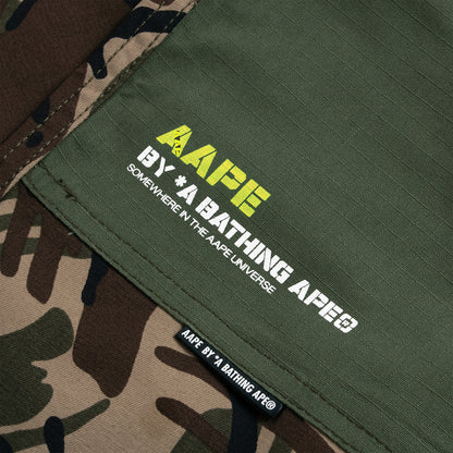 AAPE NEON BADGE UTILITY SHORTS