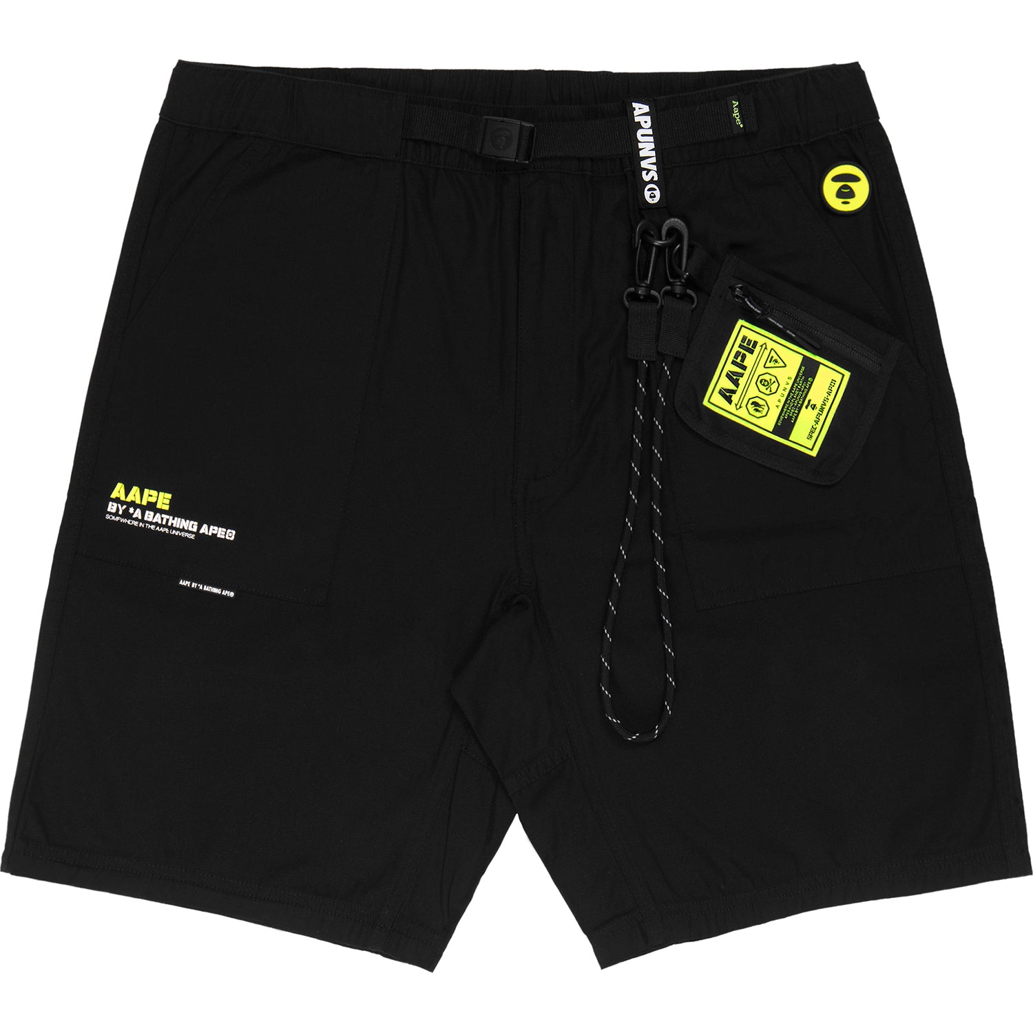 AAPE NEON BADGE UTILITY SHORTS