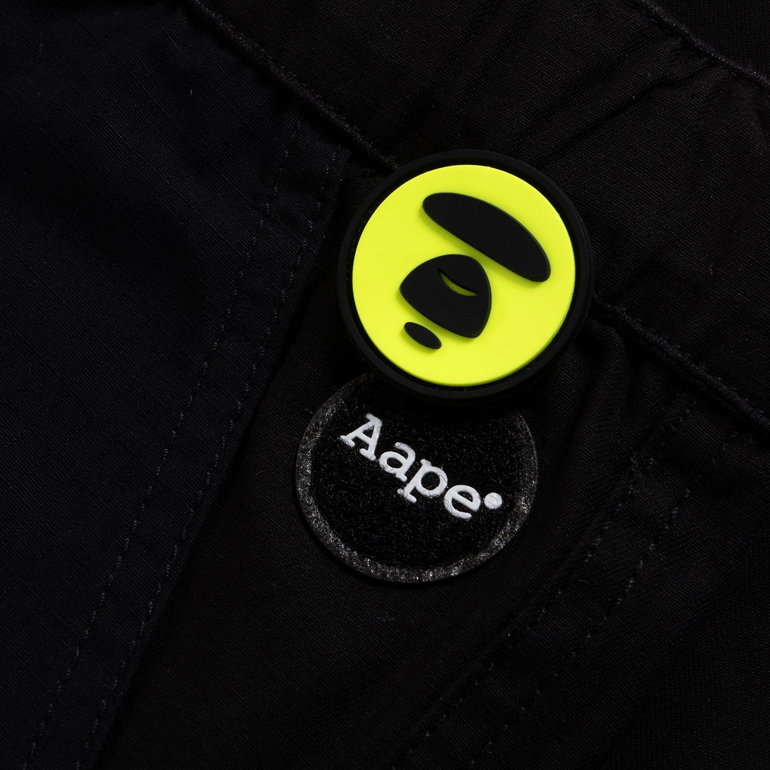 AAPE NEON BADGE UTILITY SHORTS