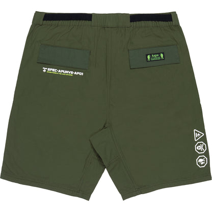 AAPE NEON BADGE UTILITY SHORTS