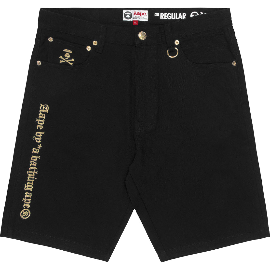 AAPE METALLIC LOGO SHORTS