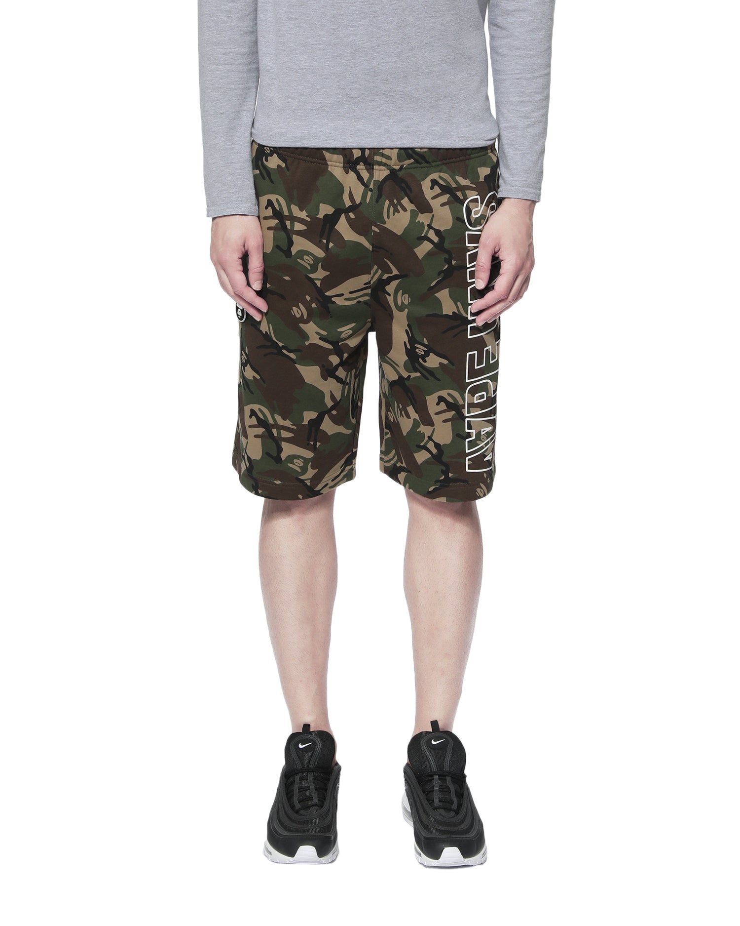 AAPE CAMO LOGO SWEAT SHORTS