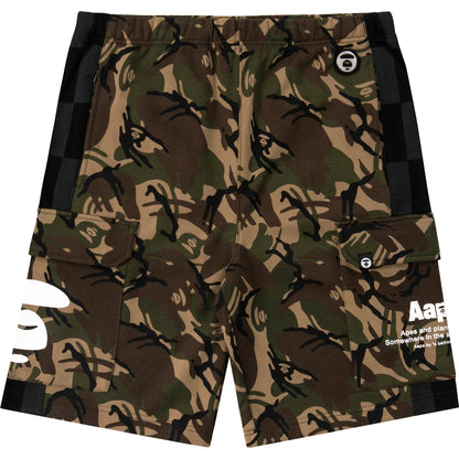 AAPE CAMO PATCH POCKET SWEAT SHORTS