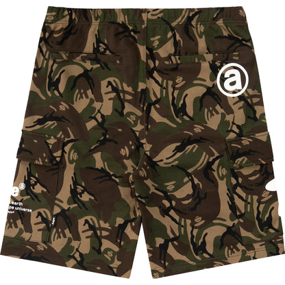 AAPE CAMO PATCH POCKET SWEAT SHORTS