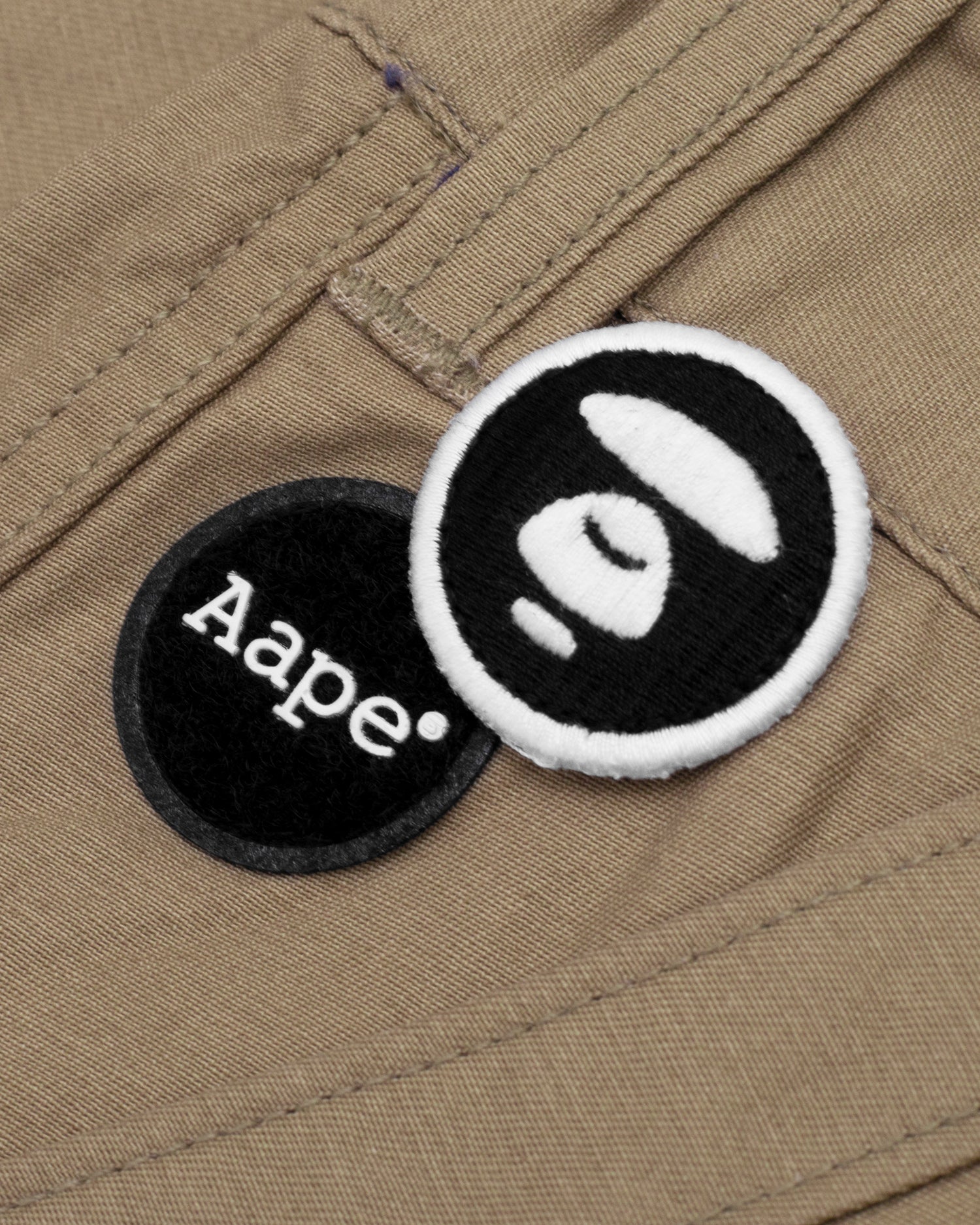 AAPE WOVEN CARGO SHORTS