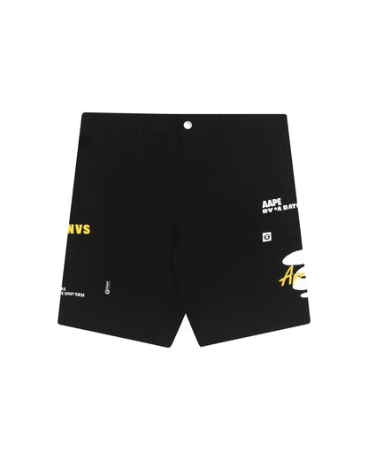 AAPE WOVEN CARGO SHORTS