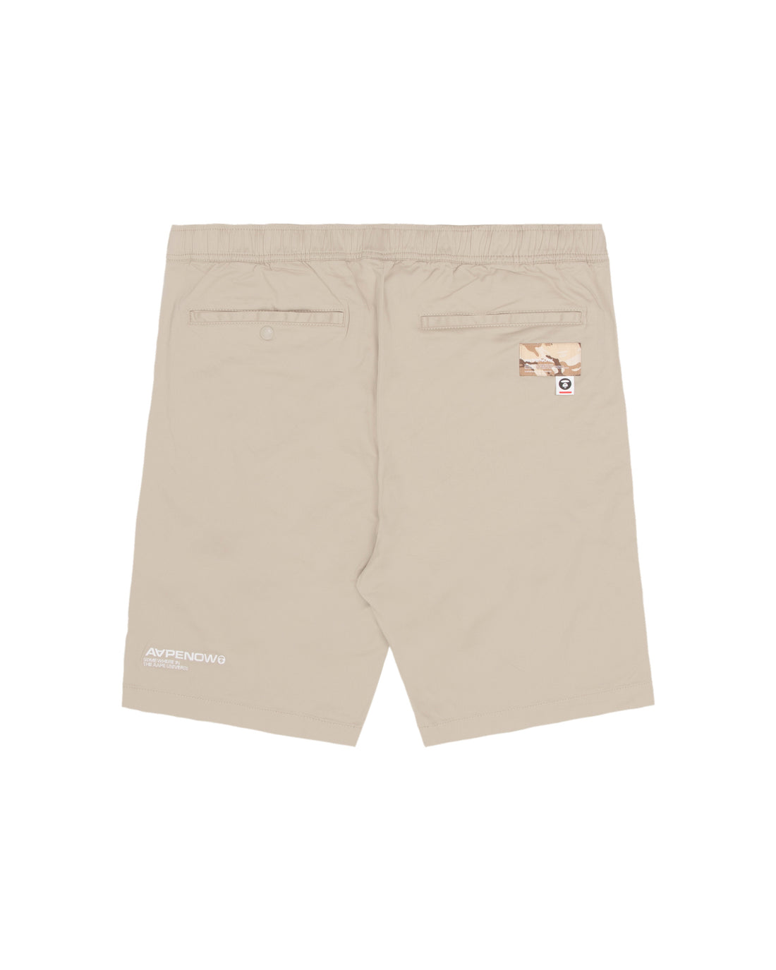 MOONFACE EMBROIDERED TWILL SHORTS