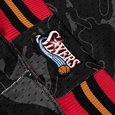 AAPE X MITCHELL &amp; NESS SIXERS MESH SHORTS