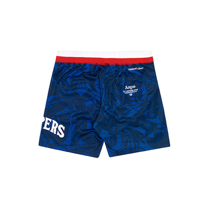 AAPE X MITCHELL &amp; NESS CLIPPERS MESH SHORTS