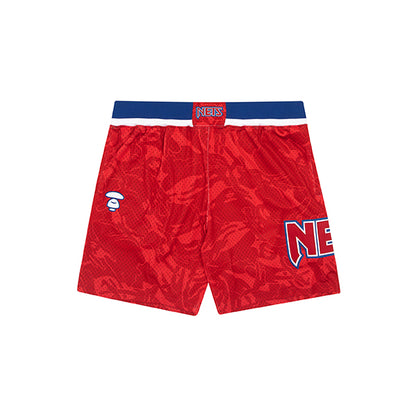 AAPE X MITCHELL &amp; NESS NETS MESH SHORTS