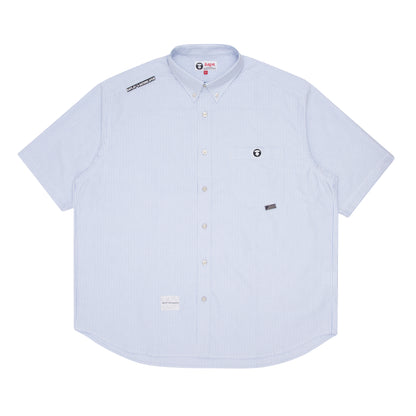 AAPE APE FACE STRIPED SHIRT