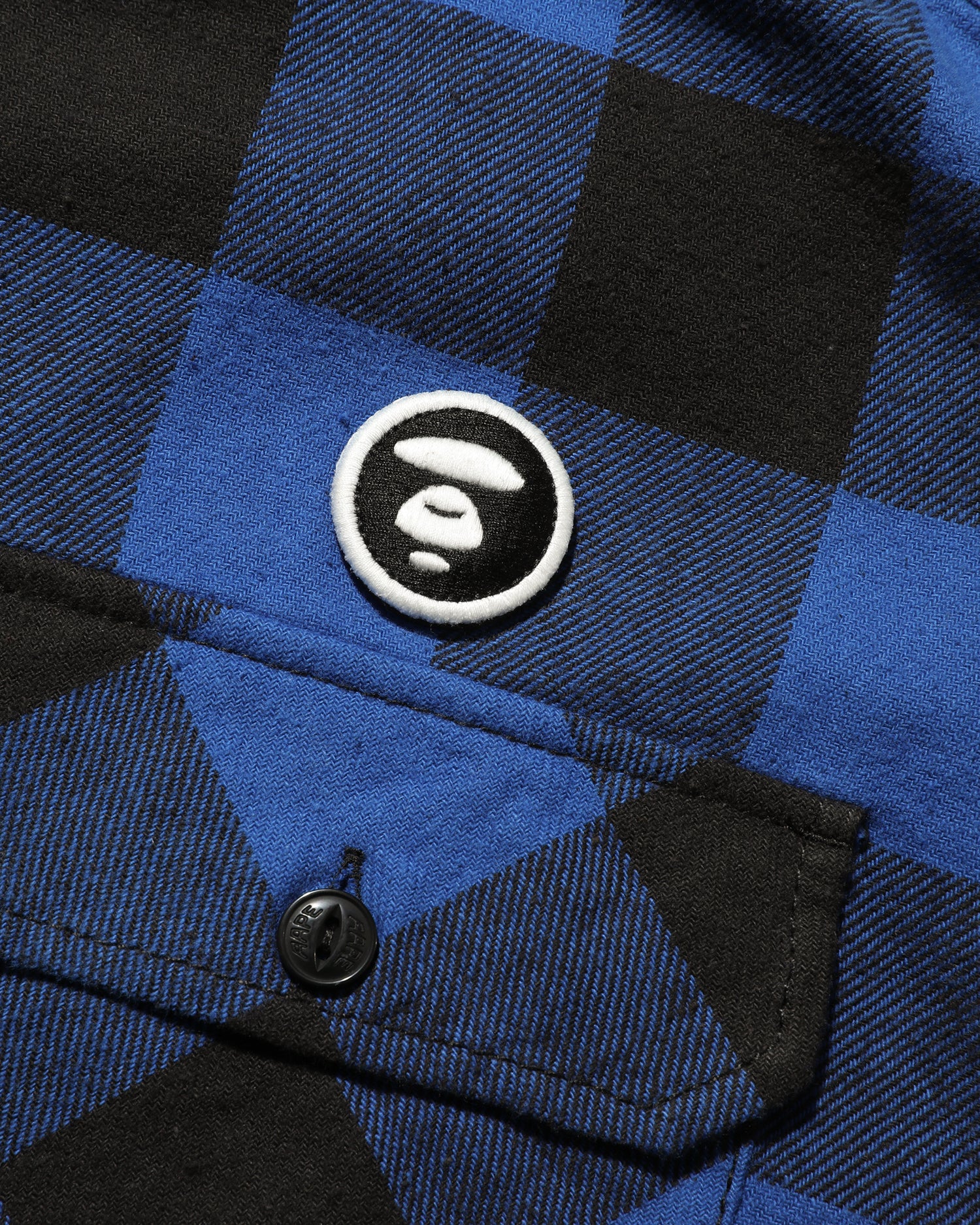 AAPE HOODED FLANNEL SHIRT