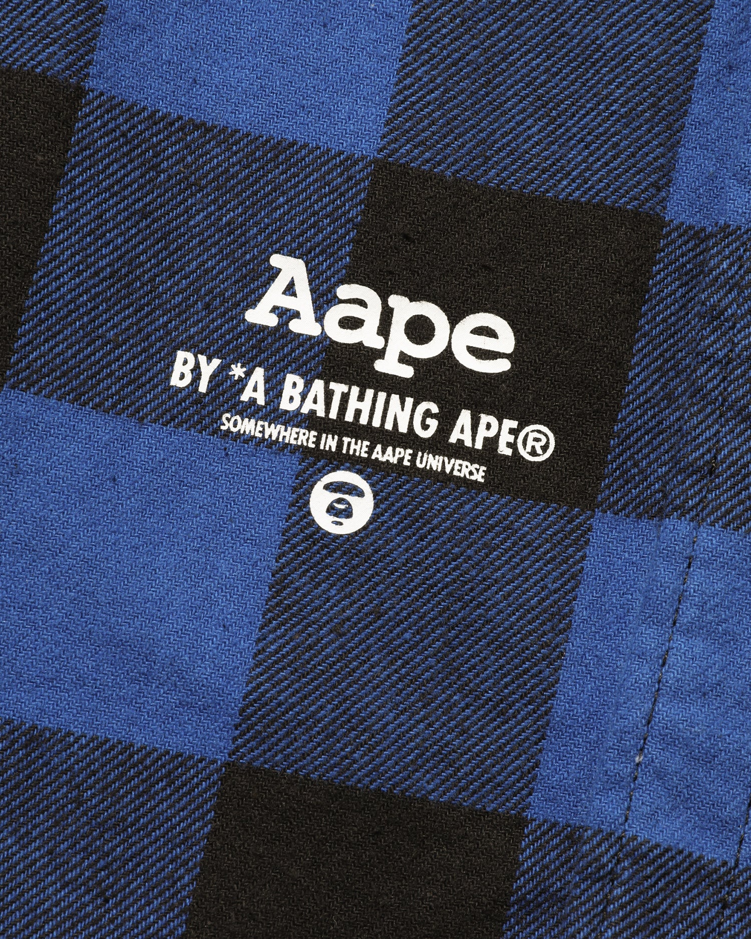 AAPE HOODED FLANNEL SHIRT