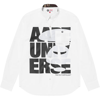 AAPE APE FACE LOGO SHIRT