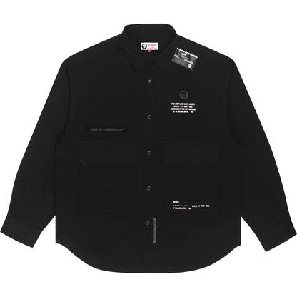 AAPE MOONFACE LONG SLEEVE SHIRT