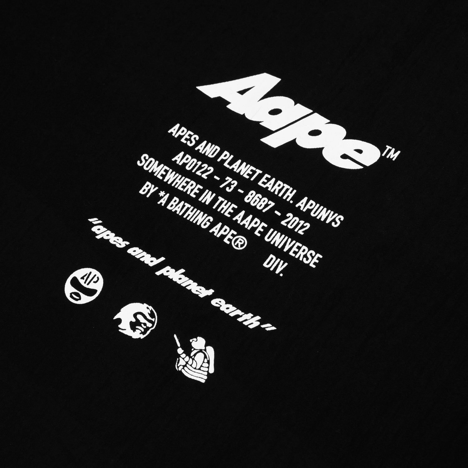 AAPE MOONFACE LONG SLEEVE SHIRT