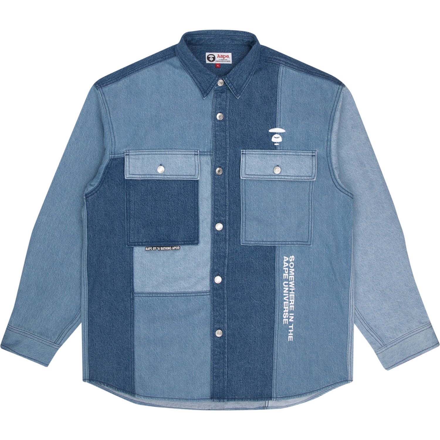 AAPE PATCHWORK SHIRT